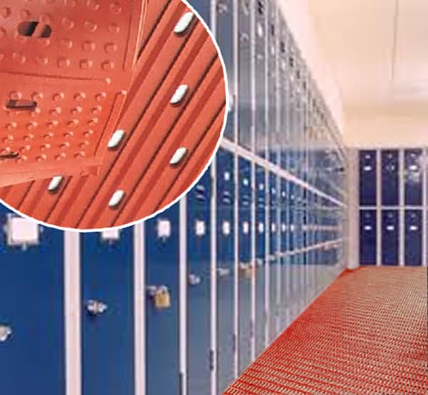 reversible locker room mats