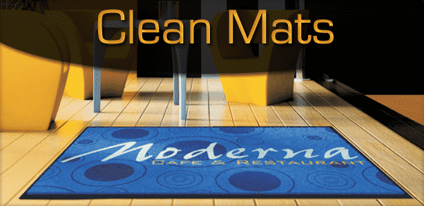 How to clean logo mats