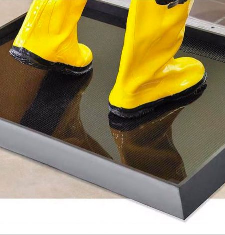 Boot dip mats. Footwear sanitizing mats